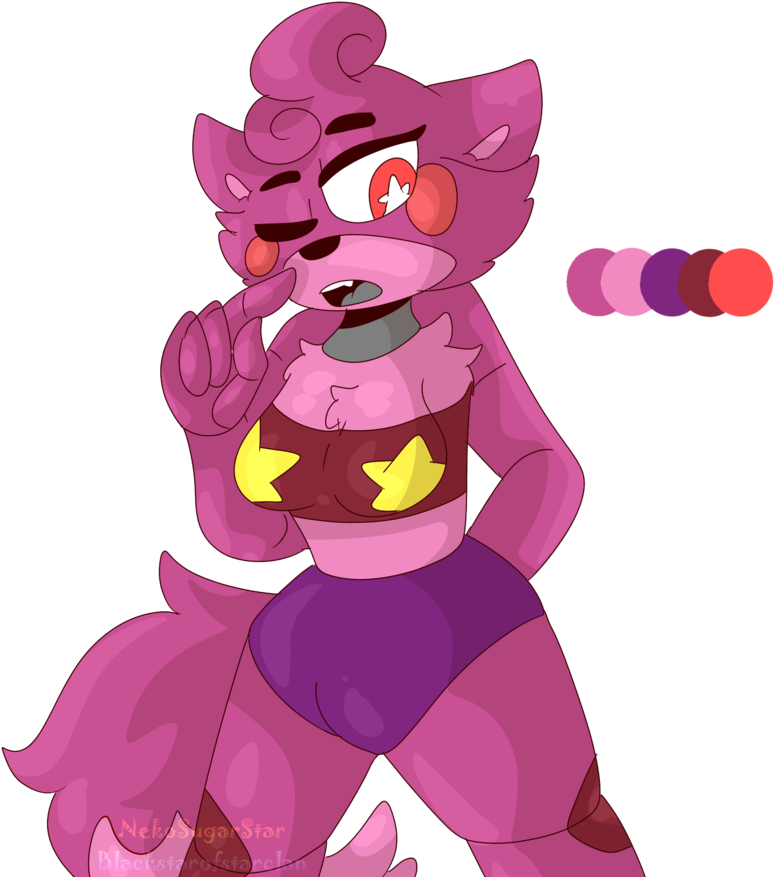 Rockstar Berry By Nekosugarstar - Cartoon (858x930)