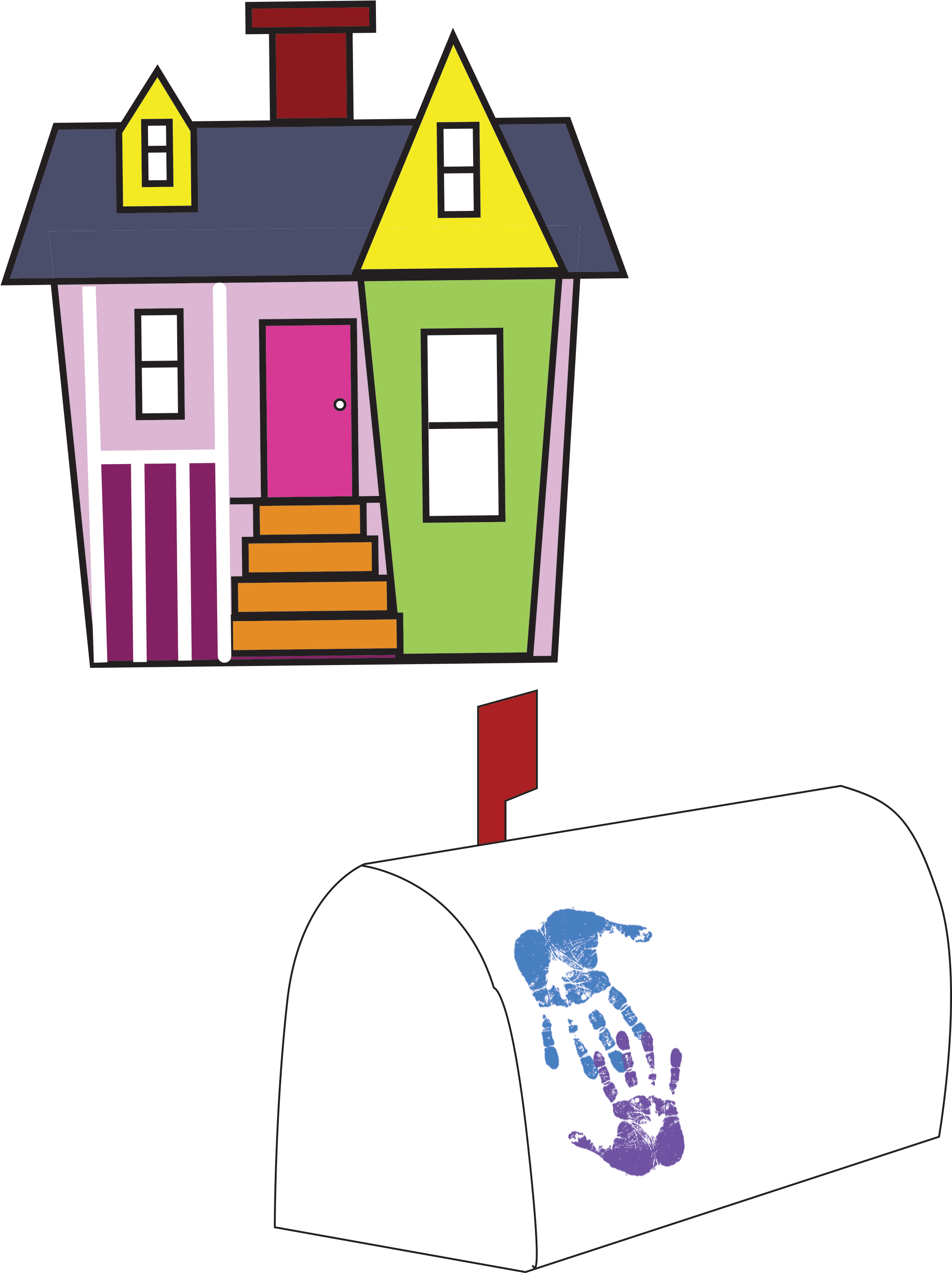 Up Movie Inspired Care Package - House (2550x3300)