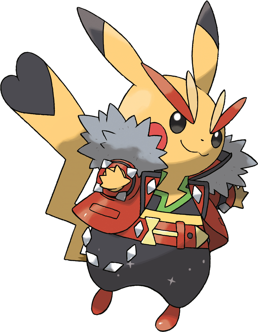 025 Pikachu Rock Star Shiny - Cosplay Pikachu Omega Ruby (1005x1280)