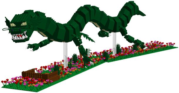 Yinglong Dragon - Lego Chinese Dragon Instructions (660x353)