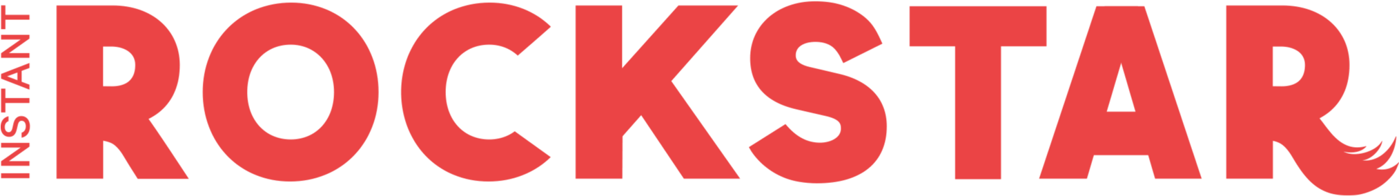 Instant Rockstar Logo Red - Rock Star Red Png (2048x344)