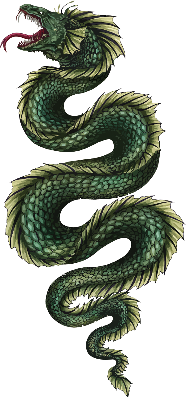 Serpent Jxf6rmungandr Odin Chinese Dragon Midgard - Green Chinese Dragon (1007x1500)