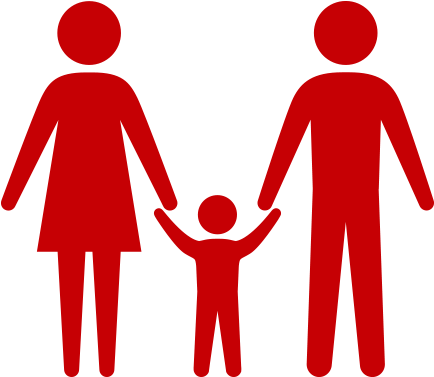 Family Law - Family Of Three Png (750x486)