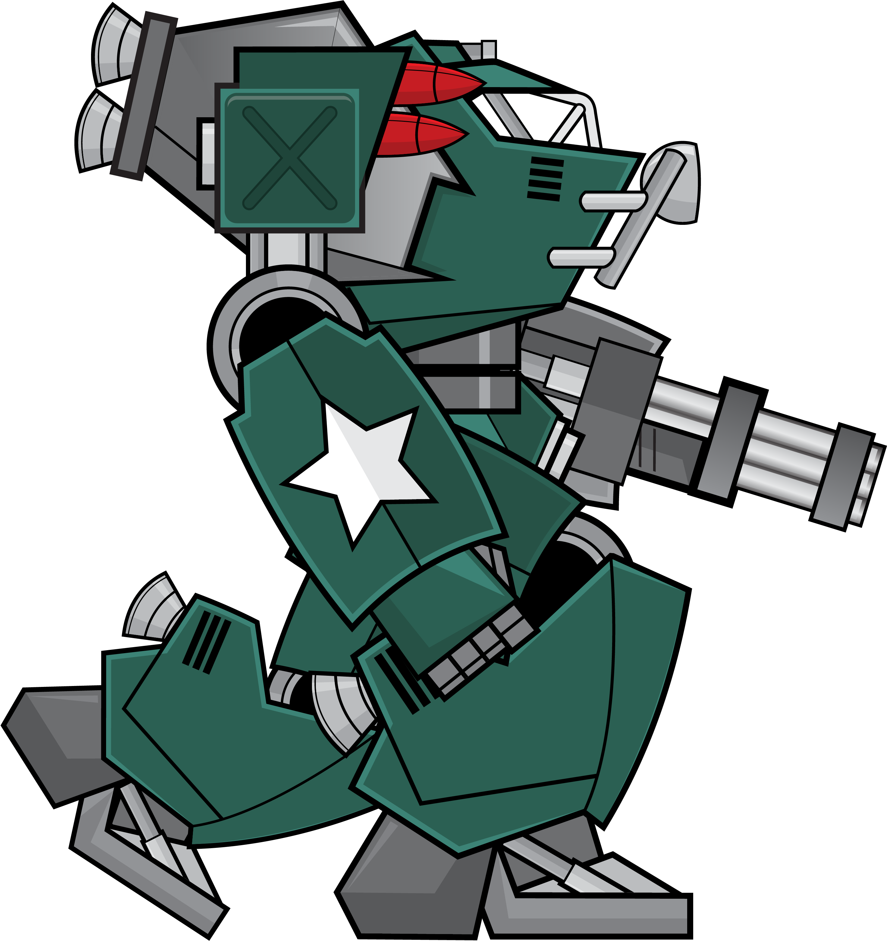 Evil Robot Euclidean Vector Illustration - Vector Graphics (2976x3153)