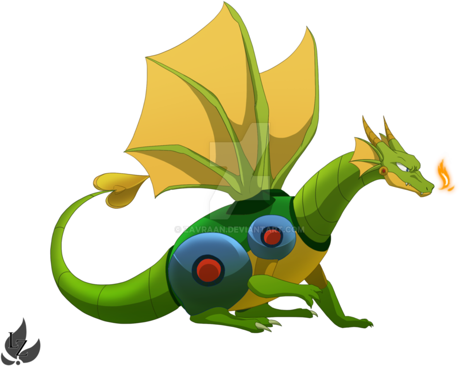 Design By Zavraan - Mega Man Mecha Dragon (989x808)