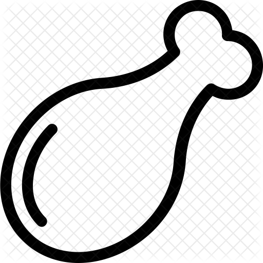 Leg Chicken Icon - Chicken (512x512)