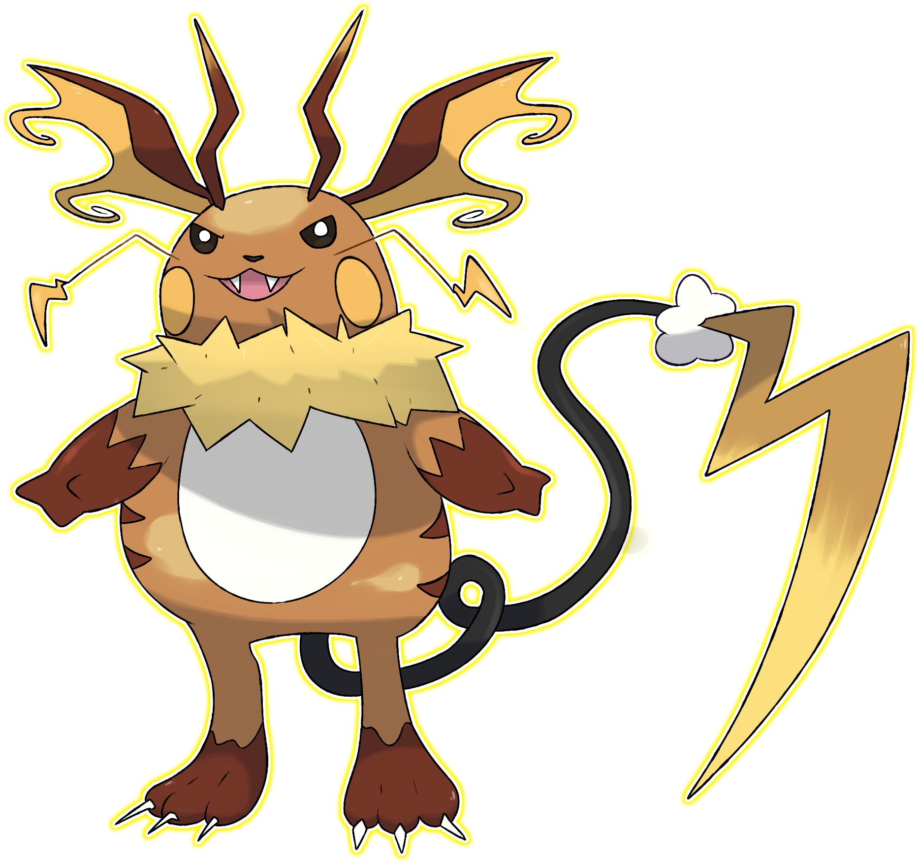 Artgiving - Gorochu Pokemon (1867x1753)