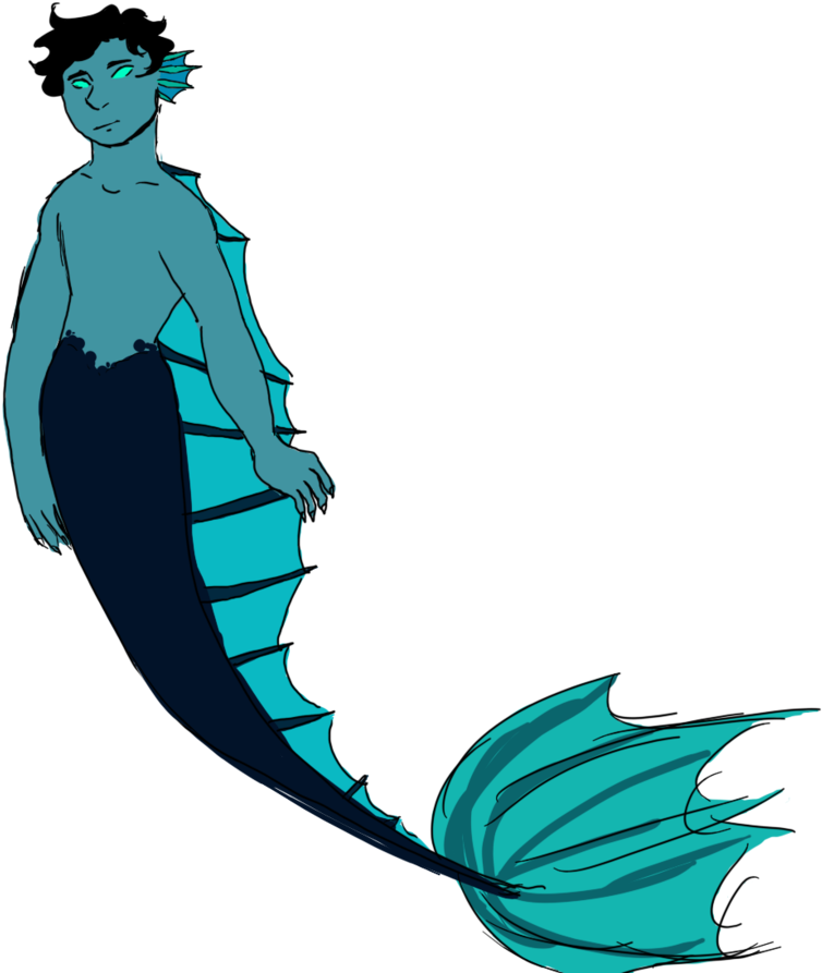 Merman By Starwarssith - Drawing (816x979)