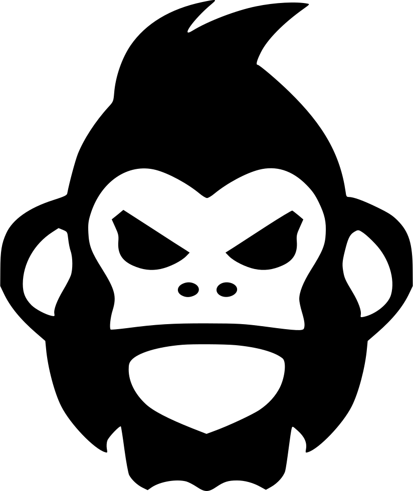 Angry Gorilla Monkey Rage Comments - Gorilla Icon (824x980)