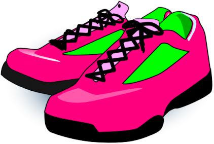 Shoes Running Shoes Clipart Running Shoes Clip Art - Pair Of Running Shoes Clipart (470x300)
