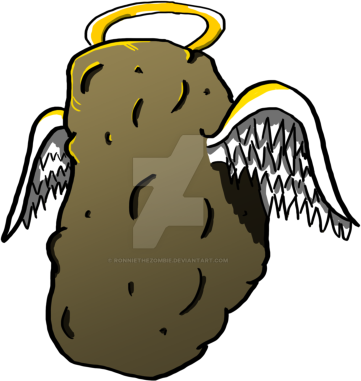 Holy Potato T-shirt Design By Ronniethezombie - Illustration (935x855)