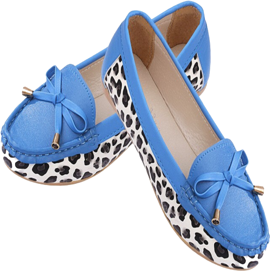 Flats Shoes Png Clipart - Leopard Print Women Ladies Flats Casual Faux Leather (1024x1024)