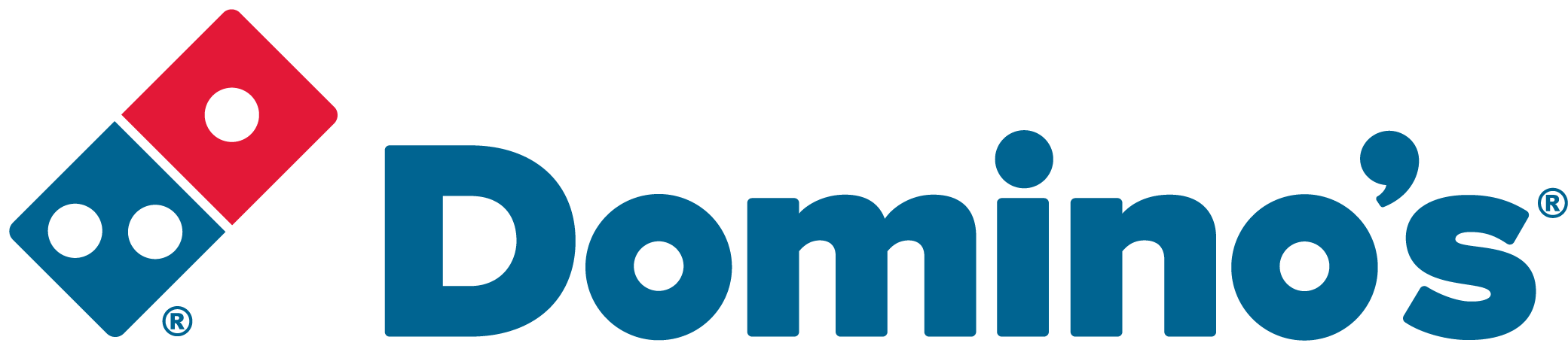 Rgb Blue Type Horz-1 2081 X 460 - Domino's Pizza Logo Png (2081x460)