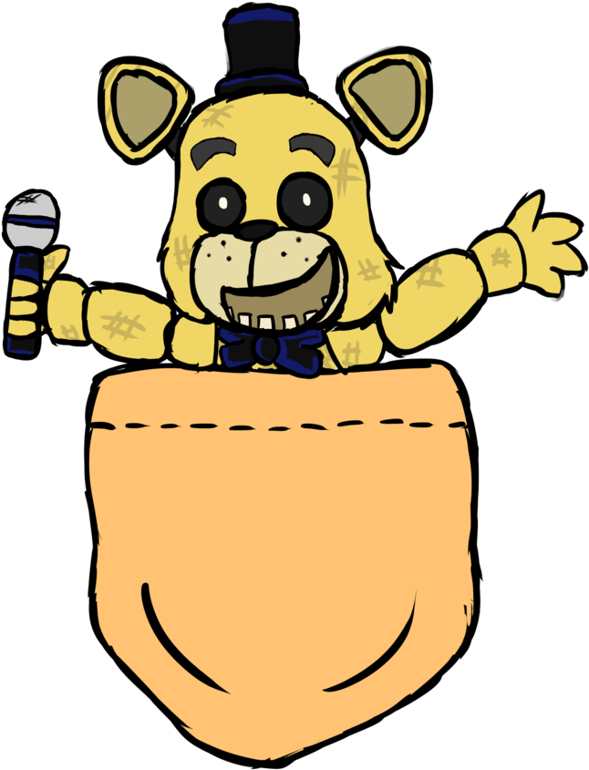 Fnaf Golden Freddy Design 1 By Literalilli - Five Nights At Freddy's (1024x862)