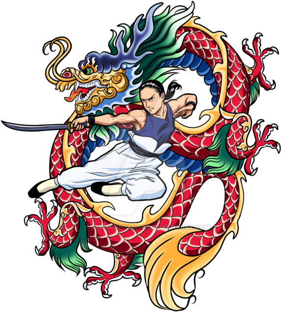 Wufei Dragon Tattoo By Sapphiregamgee - Chinese Dragon Tattoo Png (900x696)