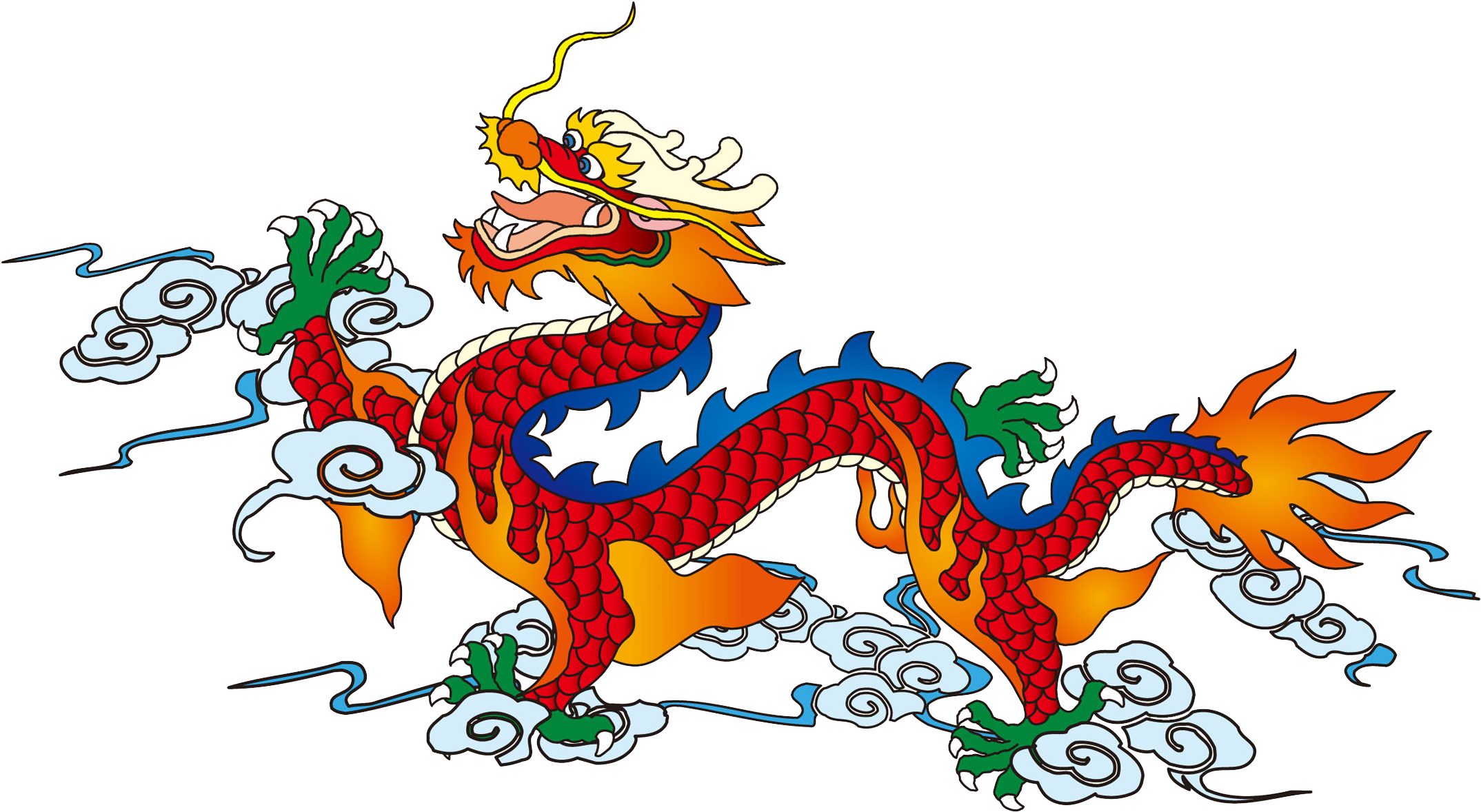 Chinese Dragon Euclidean Vector - 中国 龙 的 图片 (2153x1200)