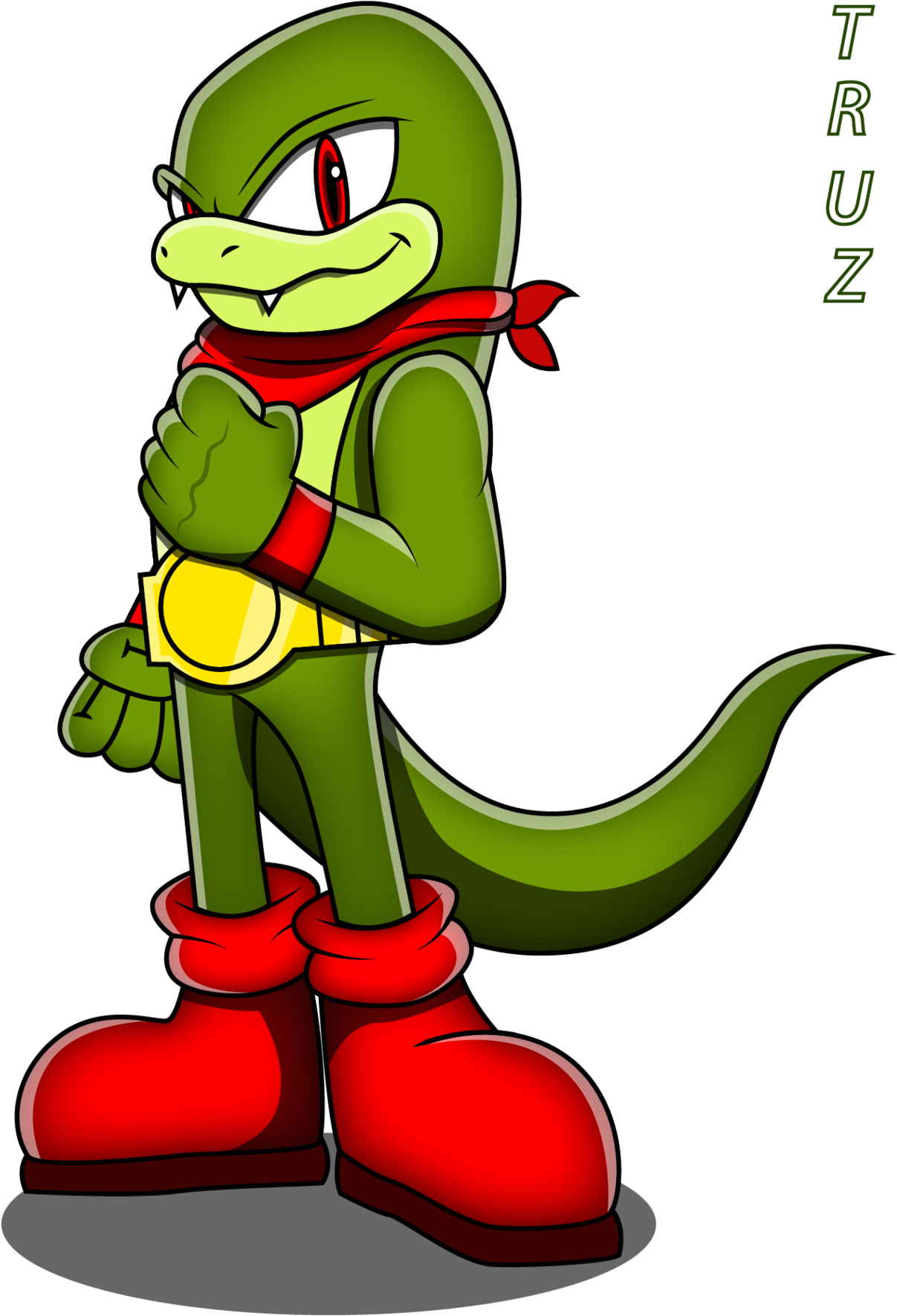 Pangolin Clipart Komodo Dragon Clipart - Komodo Dragon Sonic Style (1280x1811)