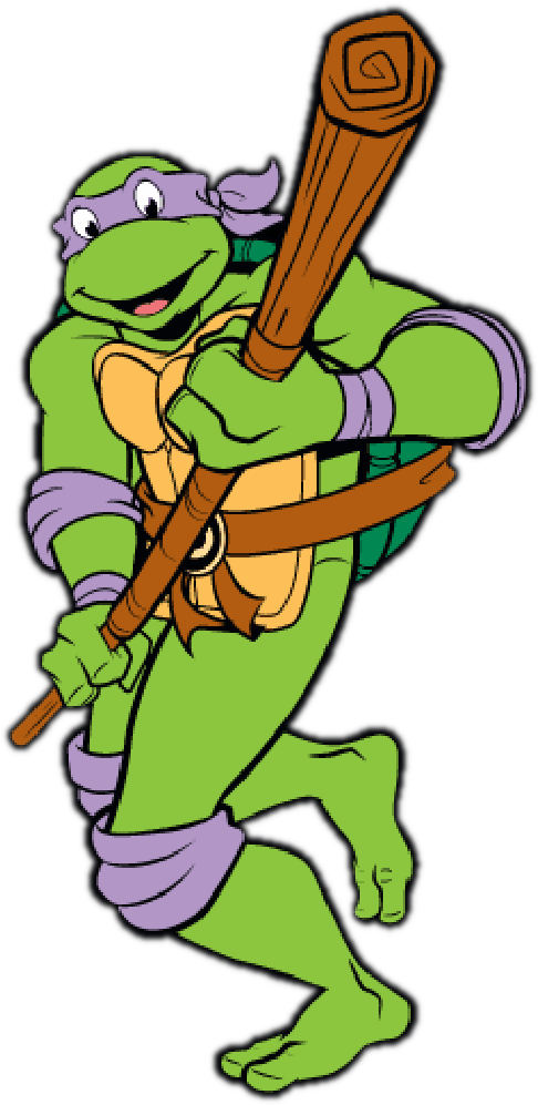 Cartoon Characters - Teenage Mutant Ninja Turtles Cartoon Donatello.