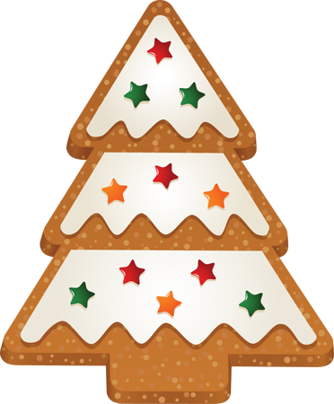 Christmas Cookie Clip Art Clip Art Of Christmas Tree - Christmas Tree Clip Art (372x450)