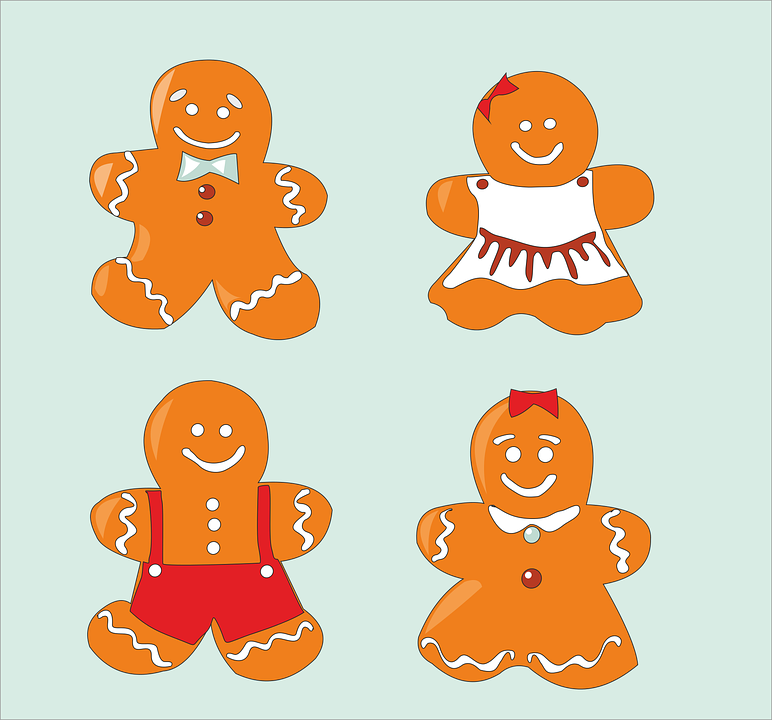 Gingerbread Cookie Cliparts 14, Buy Clip Art - Gingerbread Man Christmas Tshirt Unisex T-shirts (772x720)