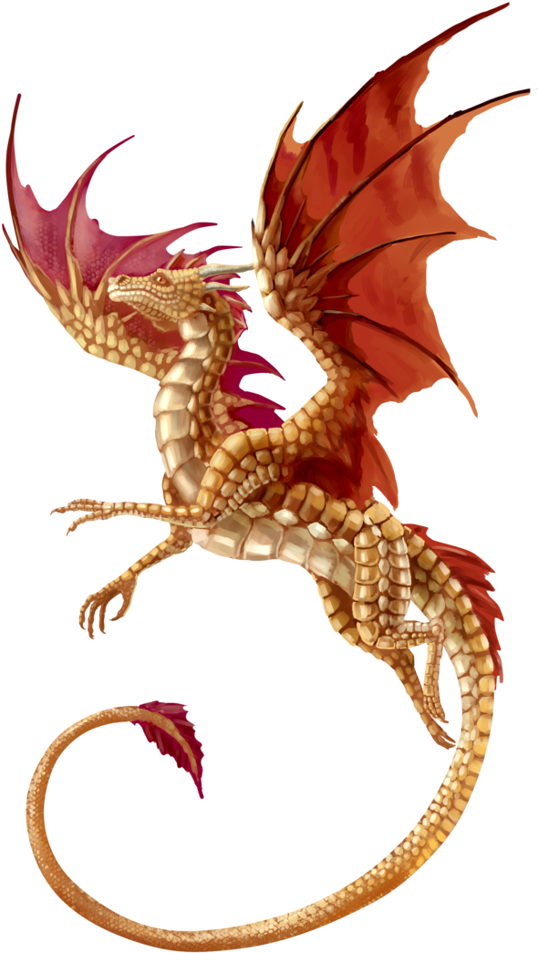 Flying Golden Dragon By Benu-h On Deviantart - Dragon Transparent Background (600x1061)