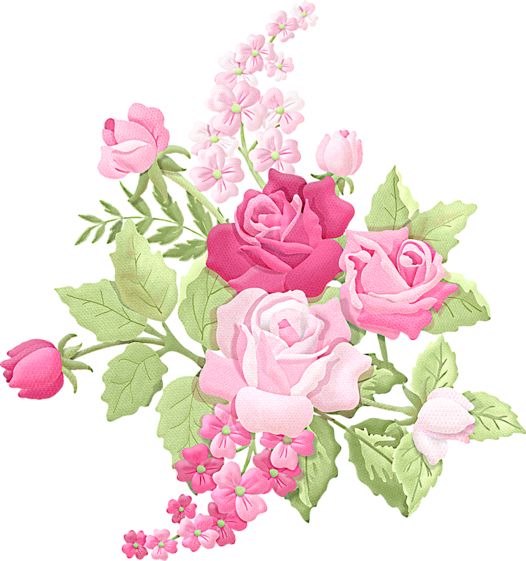 Romance Roses Collection - Elegant Flower Bouquet Vector (750x800)