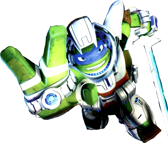 Tmnt - Leonardo Ninja Turtles In Space (706x601)