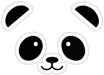 Panda By Sharky2 - Mascara De Dormir De Panda (375x360)