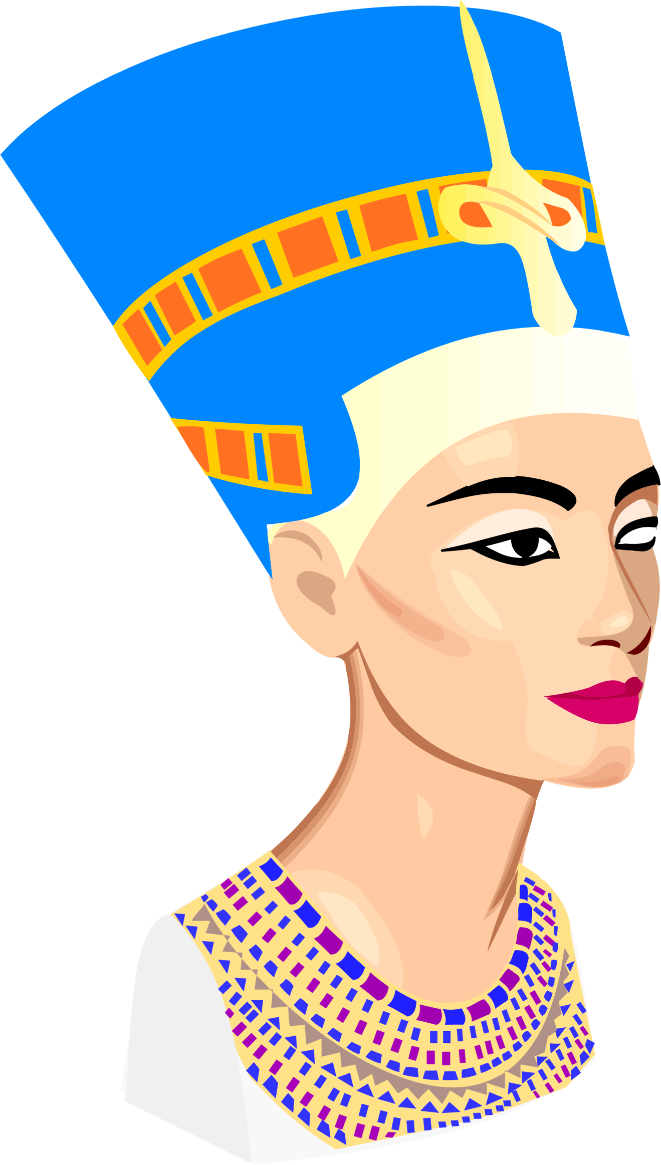 Big Image - Nefertiti Clip Art (1330x2400)