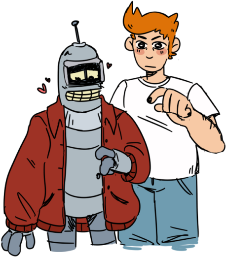 He Didnt Know Fry Was Home - Futurama (500x553)