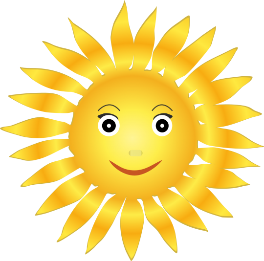 Cartoon Sunshine Pictures - Sun Clipart Png (540x534)
