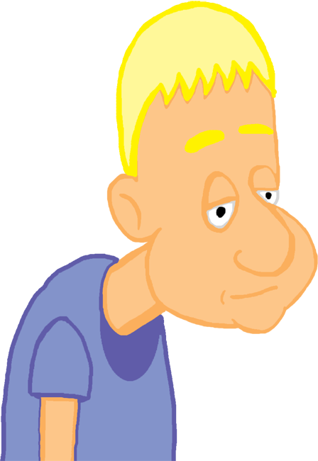 Goober - Blonde Man Clipart Png (448x650)