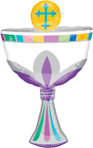 31" Communion Cup Supershape Foil Balloon - Bouquet Bouquet: Mi Primera Comunion Balloon Packaged (500x500)