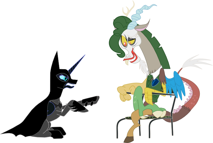 Nnanoname, Batman, Batmare, Crossover, Dc Comics, Discord, - Horse (842x595)