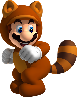 Mario Tanuki - Super Mario 3d Land Mario (321x400)