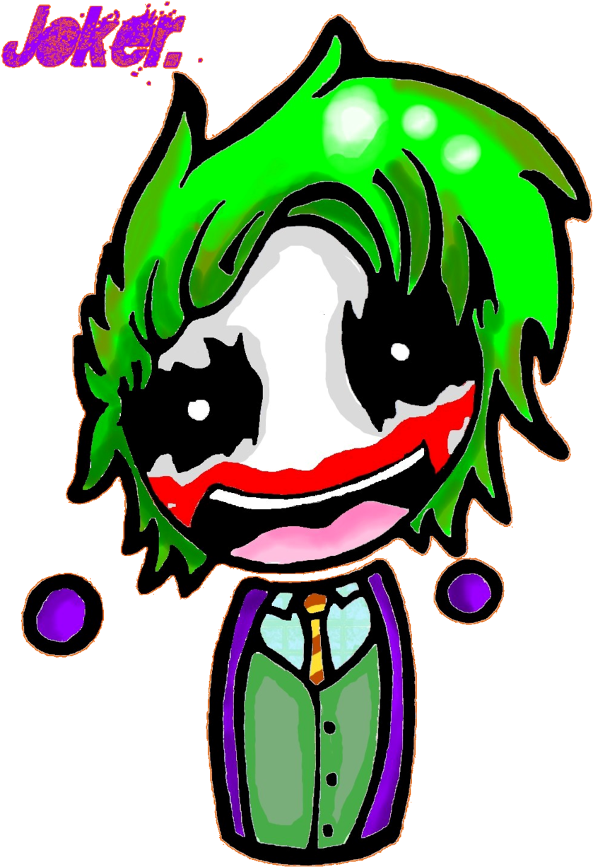 Hoppybadbunny 61 11 Joker Chibi - Drawing (900x1265)