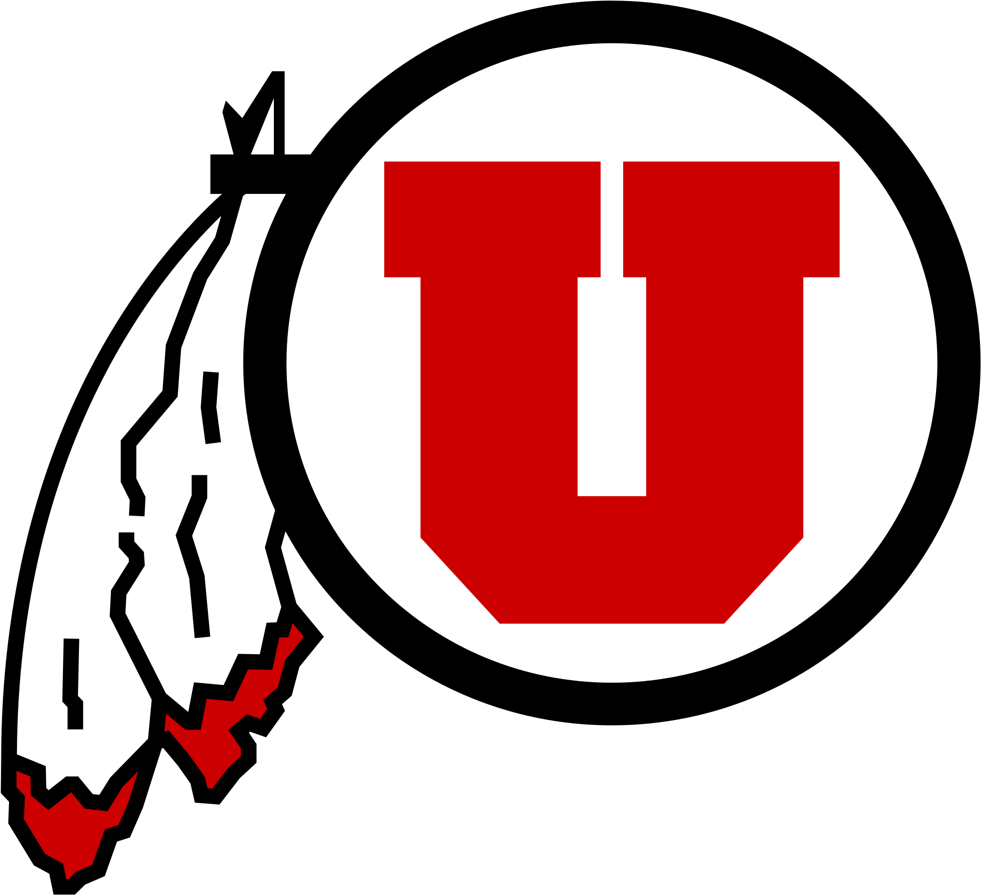 Utah Utes Logo Png (2000x1827)