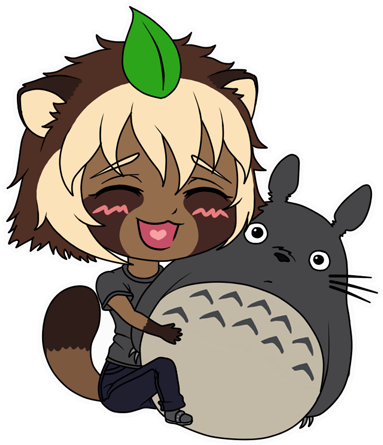 Tanuki Chibi By Nisha Potato - Potato (480x500)