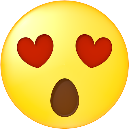 Heart Eye Emoji Art Prints By Arealprincess - 目 が ハート 顔 文字 (500x500)