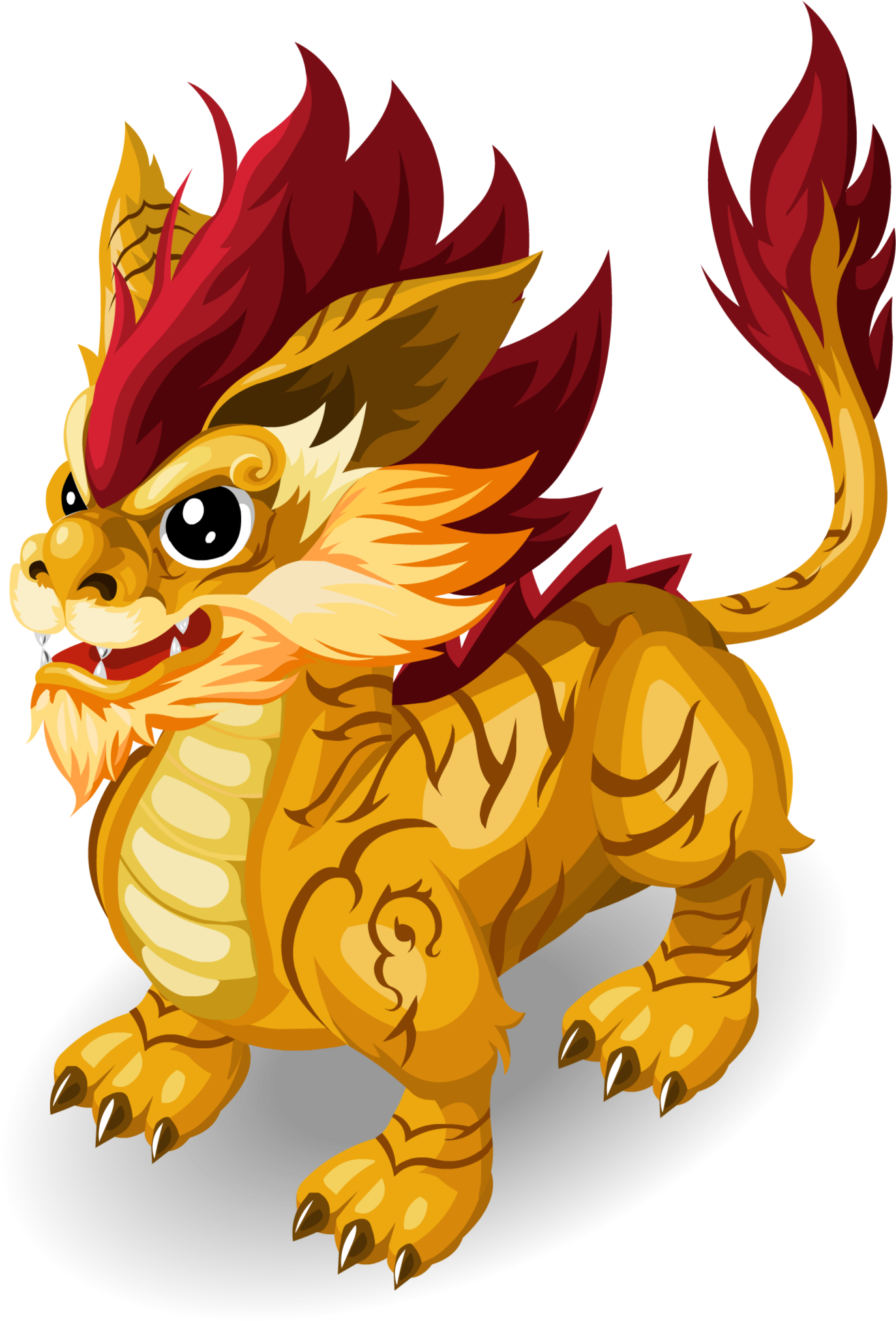 Nian Qilin Chinese Dragon - 狴 犴 (2500x2500)