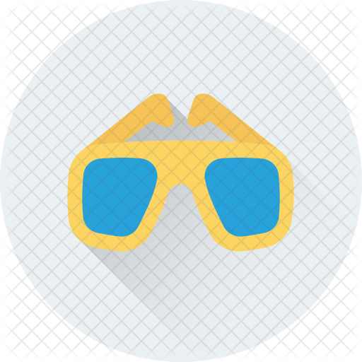 Sunglasses Icon - Circle (512x512)