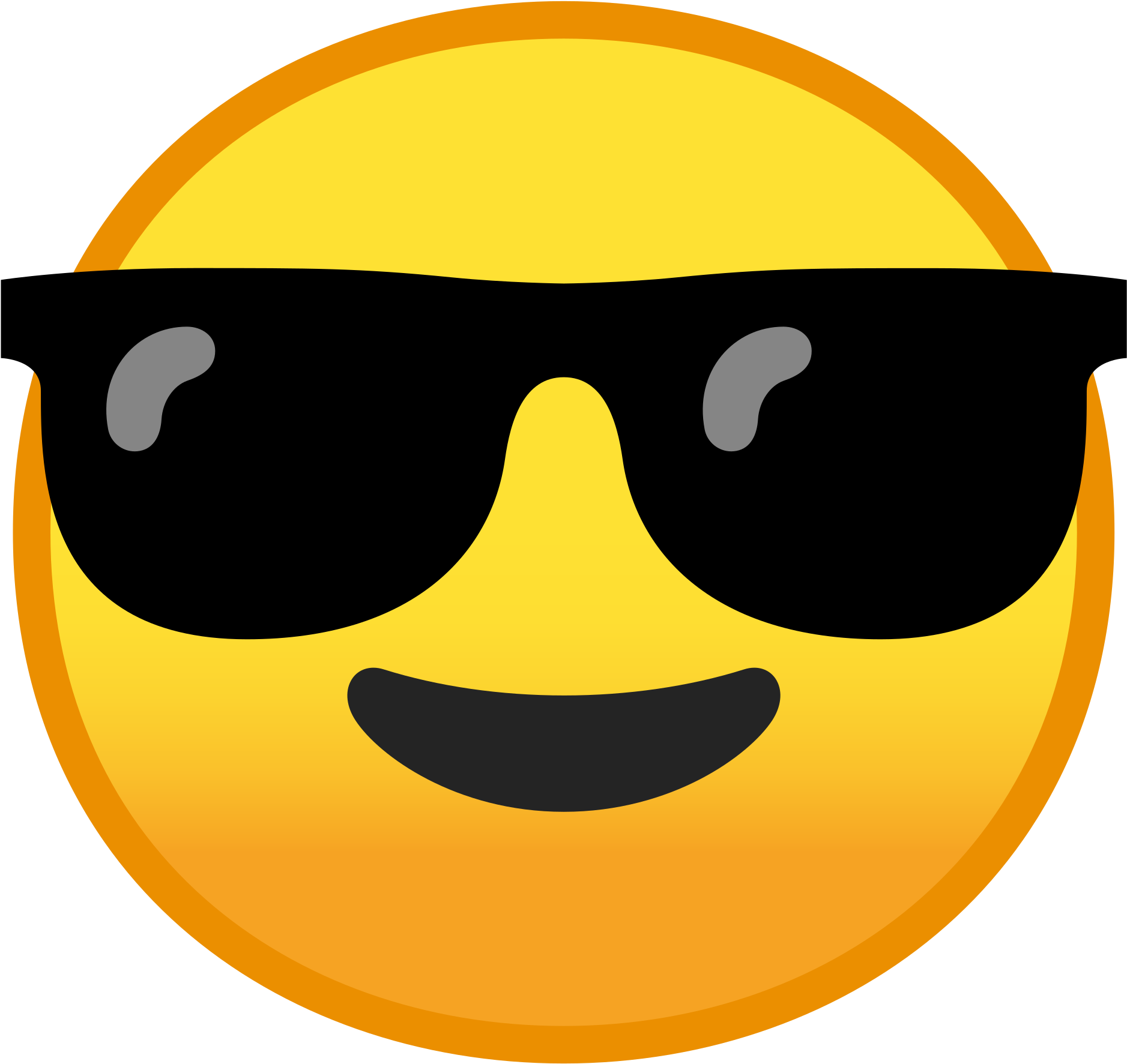 10012 Smiling Face With Sunglasses Icon - 🤐 Emoji (1024x1024)
