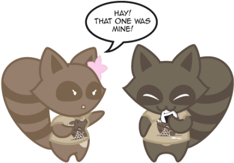 Rice Digital Tanuki Beige T-shirt - Cartoon (642x364)