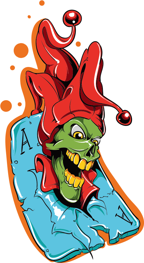 Joker Cartoon Illustration - Joker Cartoon Illustration (1000x1000)