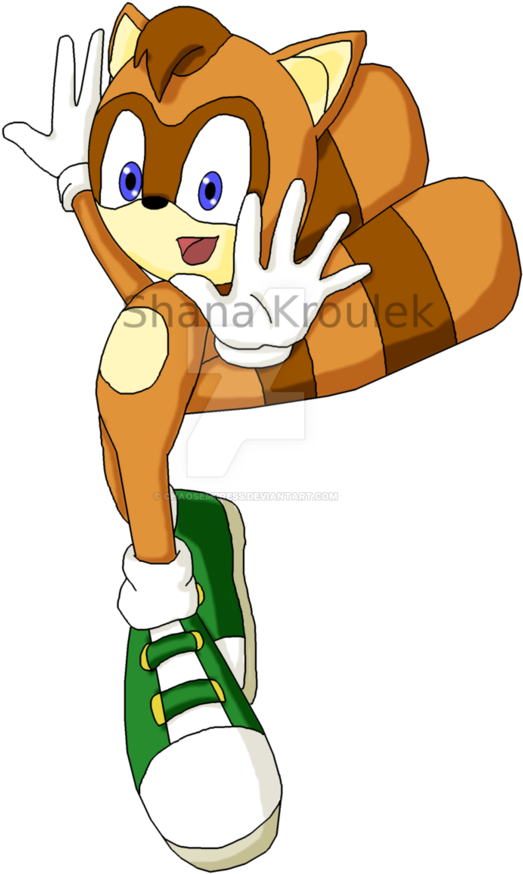 Sly The Tanuki -redo By Chaosempress - Cartoon (774x1032)