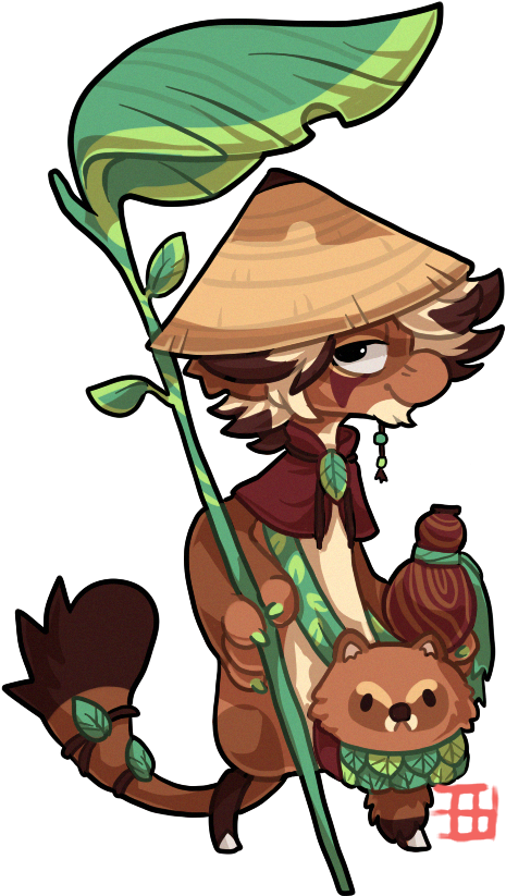 Japanese Racoon Dog By Griffsnuff - Raccoon Dog Cartoon (522x857)