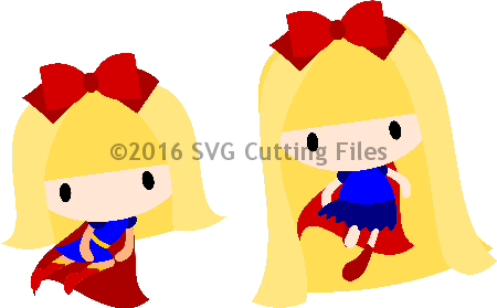 Super Girl Clipart Chibi - Chibi (450x279)