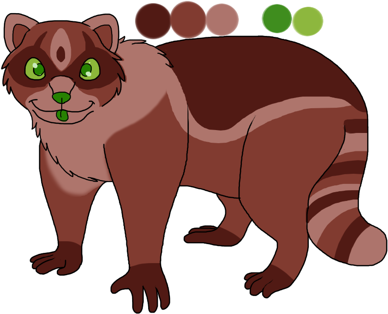 Derpy Tanuki Adopt By Jackiefer - Cartoon (870x680)