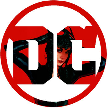 Batman - Catwoman Dc Logo (350x350)