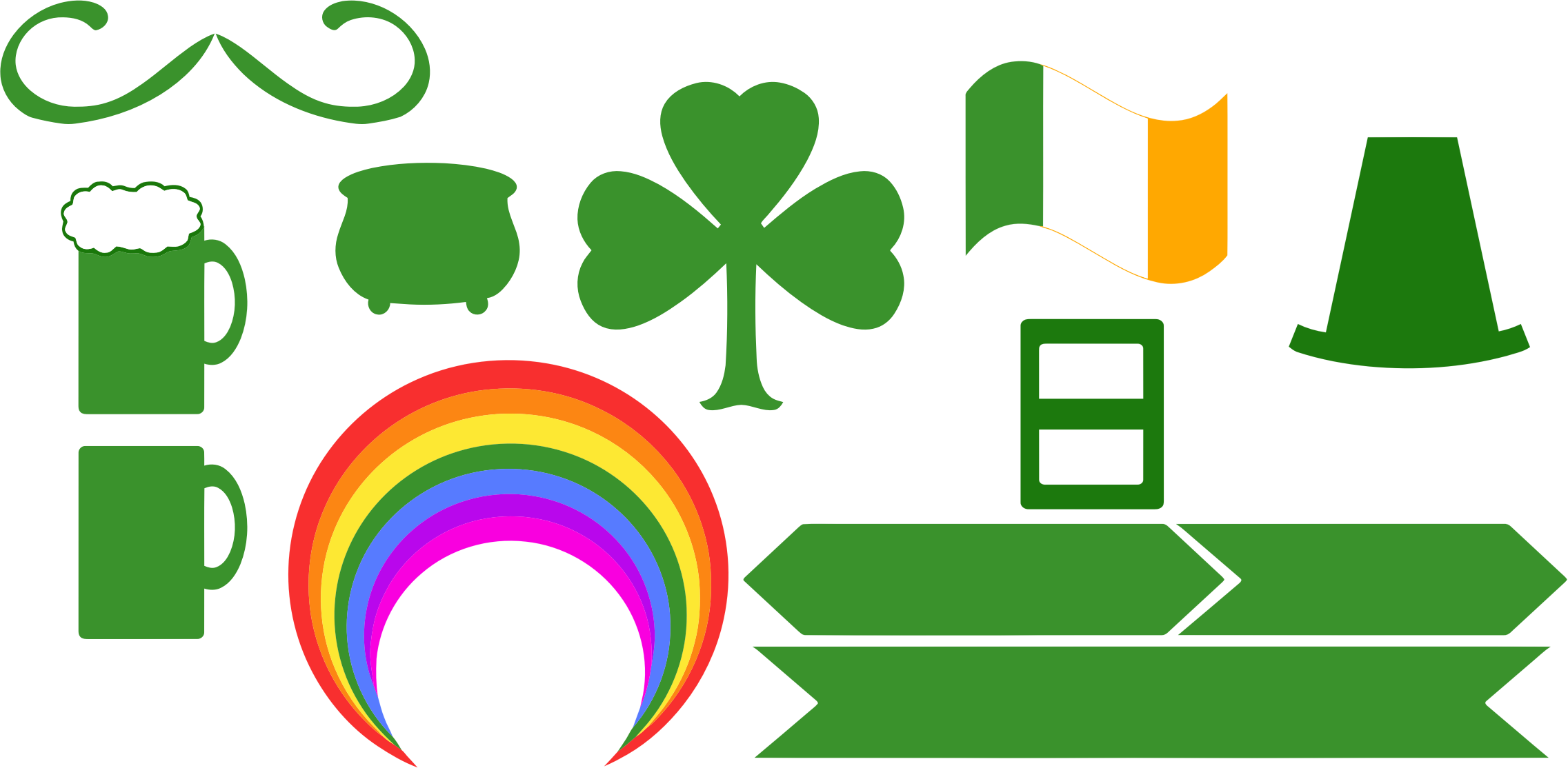Saint Patrick's Day Paraphernalia - Saint Patrick's Day (2273x1114)
